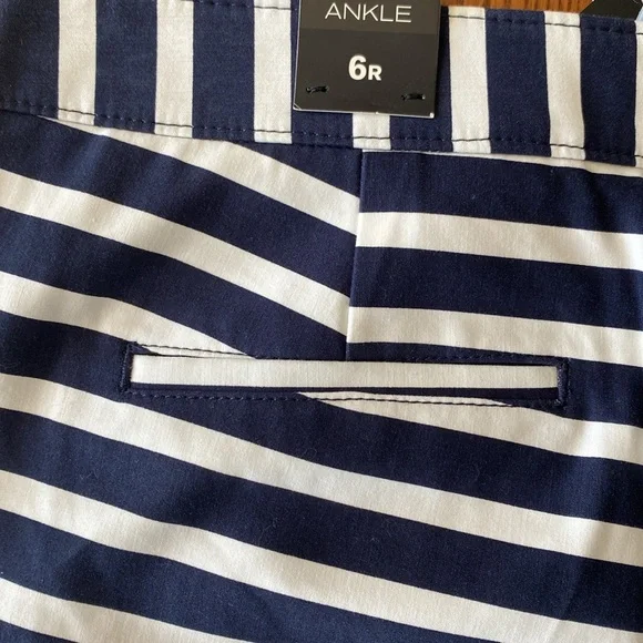 Express navy white sailor pants size 6R NWT - Picture 5 of 5